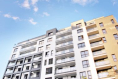 Modern apartman soyut bulanıklık.