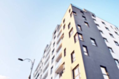 Modern apartman soyut bulanıklık.