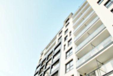 Modern apartman soyut bulanıklık.