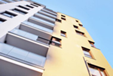 Modern apartman soyut bulanıklık.