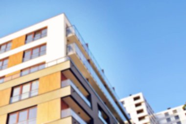 Modern apartman soyut bulanıklık.