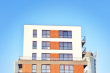 Modern apartman soyut bulanıklık.