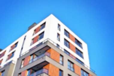 Modern apartman soyut bulanıklık.