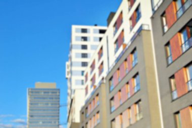 Modern apartman soyut bulanıklık.