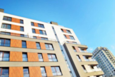 Modern apartman soyut bulanıklık.