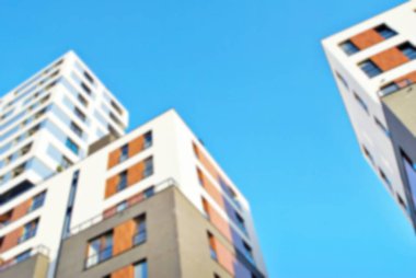 Modern apartman soyut bulanıklık.