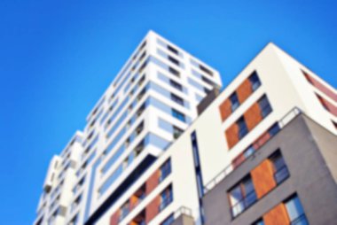 Modern apartman soyut bulanıklık.