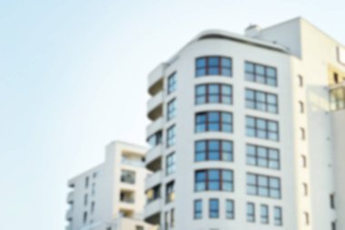 Modern apartman soyut bulanıklık.