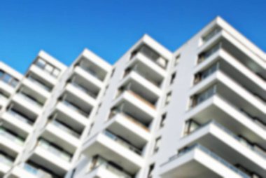 Modern apartman soyut bulanıklık.