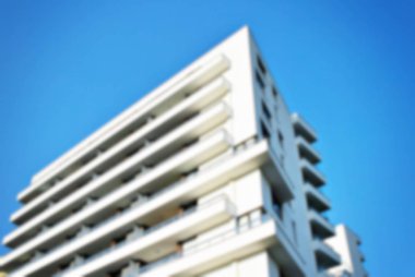 Modern apartman soyut bulanıklık.