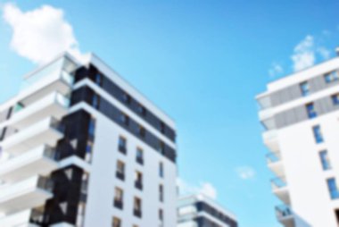 Modern apartman soyut bulanıklık.