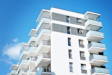 Modern apartman soyut bulanıklık.