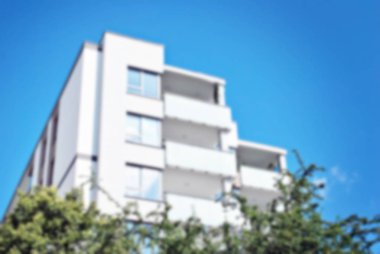 Modern apartman soyut bulanıklık.