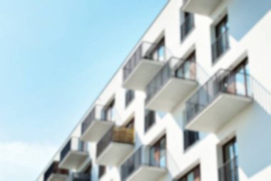 Modern apartman soyut bulanıklık.