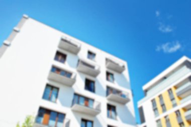 Modern apartman soyut bulanıklık.