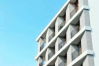 Modern apartman soyut bulanıklık.