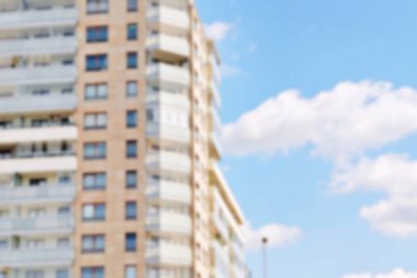 Modern apartman soyut bulanıklık.