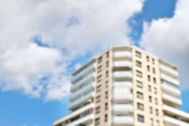 Modern apartman soyut bulanıklık.