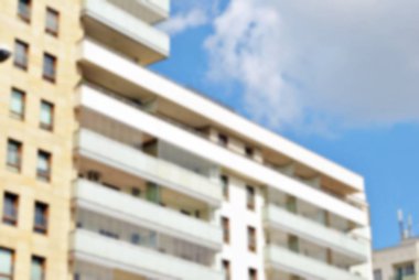 Modern apartman soyut bulanıklık.