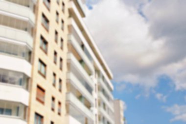 Modern apartman soyut bulanıklık.