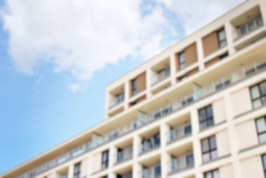 Modern apartman soyut bulanıklık.