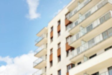 Modern apartman soyut bulanıklık.