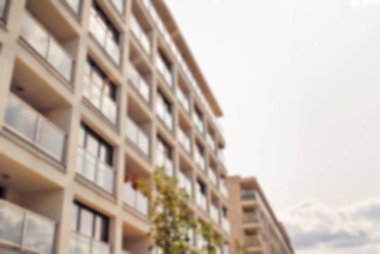 Modern apartman soyut bulanıklık.