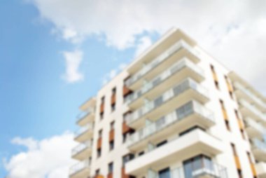 Modern apartman soyut bulanıklık.