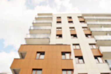 Modern apartman soyut bulanıklık.