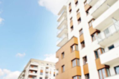 Modern apartman soyut bulanıklık.