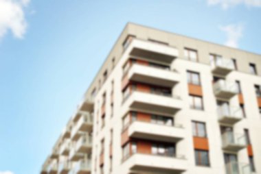 Modern apartman soyut bulanıklık.