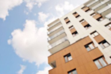 Modern apartman soyut bulanıklık.