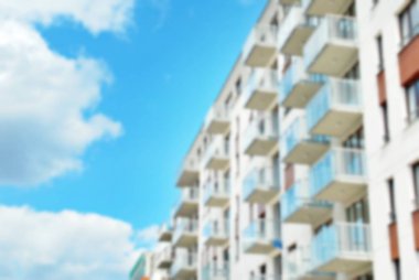 Modern apartman soyut bulanıklık.