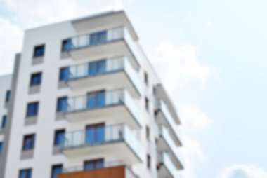 Modern apartman soyut bulanıklık.