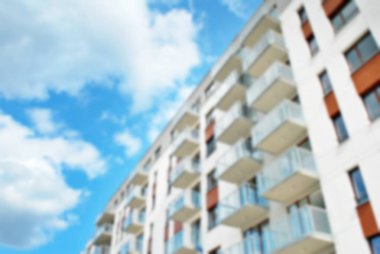 Modern apartman soyut bulanıklık.