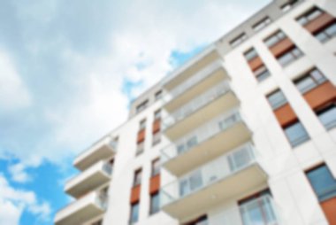 Modern apartman soyut bulanıklık.