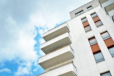 Modern apartman soyut bulanıklık.