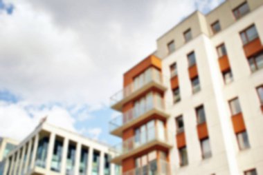 Modern apartman soyut bulanıklık.
