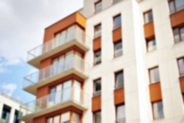 Modern apartman soyut bulanıklık.