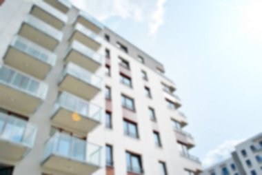 Modern apartman soyut bulanıklık.