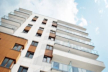 Modern apartman soyut bulanıklık.