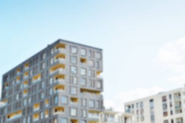 Modern apartman soyut bulanıklık.