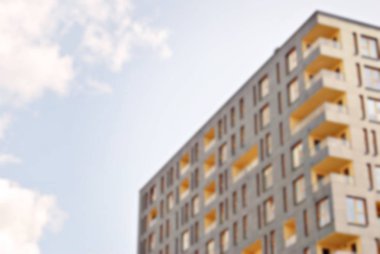 Modern apartman soyut bulanıklık.