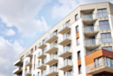 Modern apartman soyut bulanıklık.