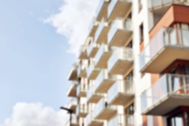 Modern apartman soyut bulanıklık.