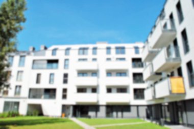 Modern apartman soyut bulanıklık.