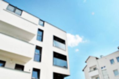 Modern apartman soyut bulanıklık.