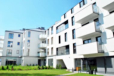 Modern apartman soyut bulanıklık.