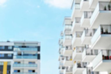 Modern apartman soyut bulanıklık.