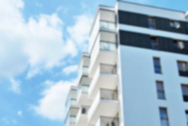 Modern apartman soyut bulanıklık.